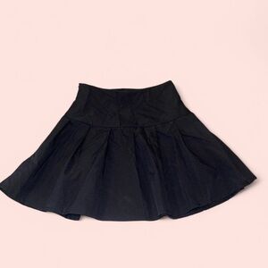 Black mini tennis skirt